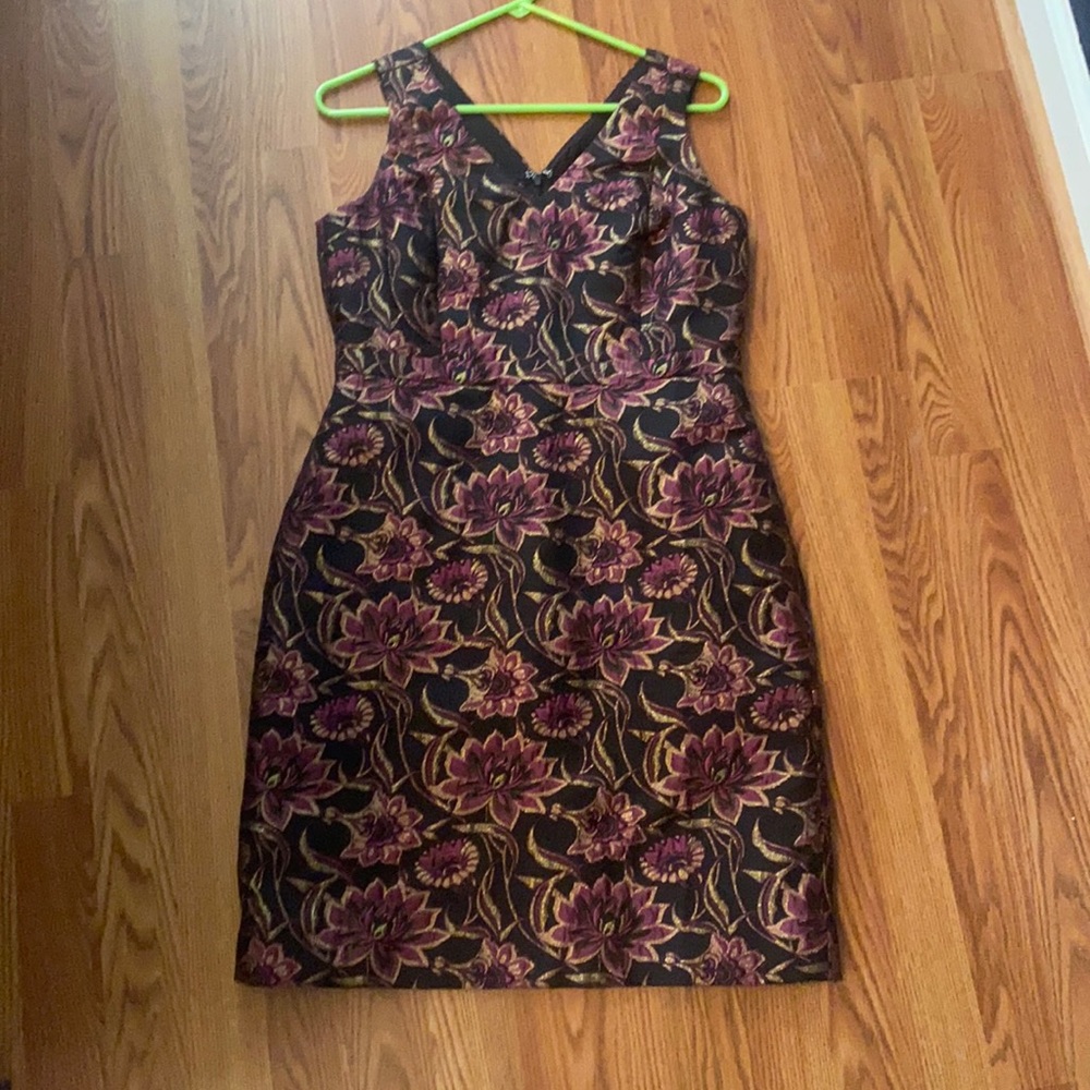 New J Crew metallic flower dress